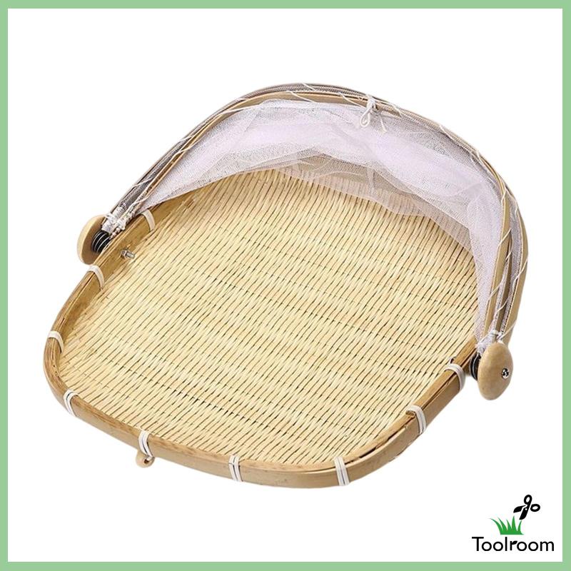 Giỏ Đựng Thức Ăn Kèm Vỏ Bọc Lưới Tiện Dụng Cho Nhà Bếp