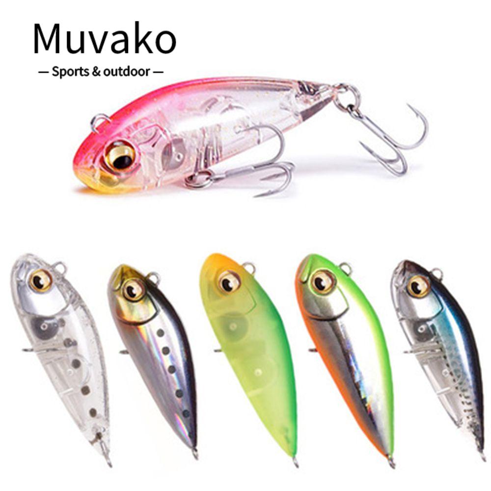 MUVAKO Mồi Câu Cá Giả Bằng Thép Gắn Bóng Lông Tiện Dụng