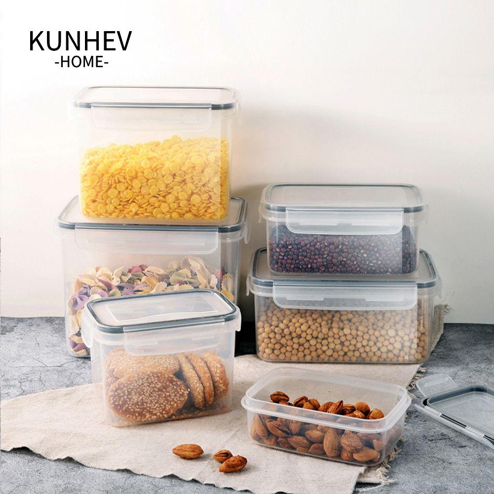 KUNHEV Set 6 Hộp Nhựa PP Không BPA Bảo Quản Thực Phẩm