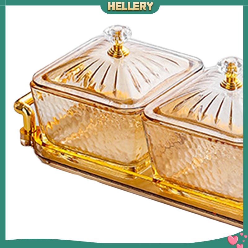 [HelleryVN] Khay Đựng Gia Vị / Thức Ăn Vặt Có Nắp Tháo Rời Được