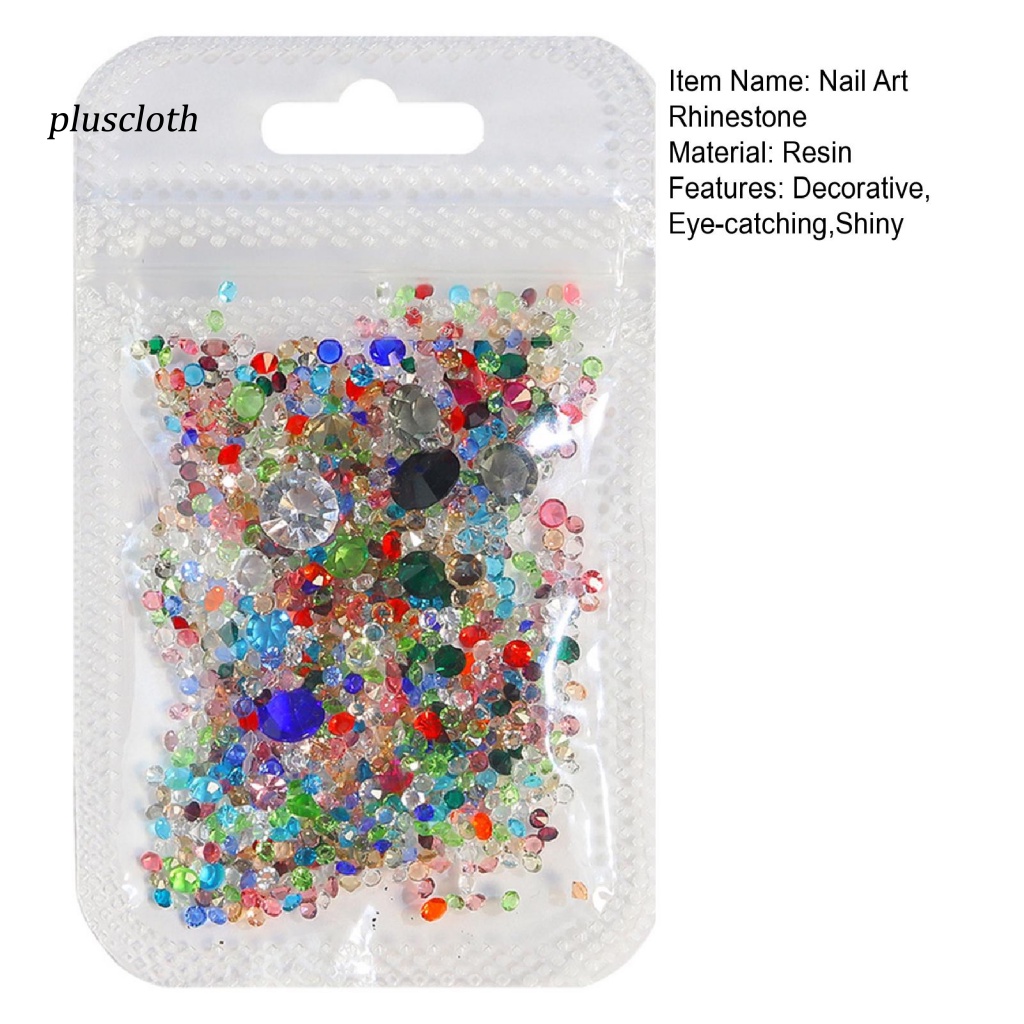 1 Túi Hạt Cườm Lấp Lánh Trang Trí Móng Tay Nghệ Thuật
