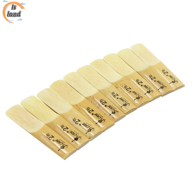 Bộ 10 Miếng Đệm Kèn Saxophone 2.5 Bằng Tre Trong Suốt Kèm Hộp Đựng Chuyên Dụng