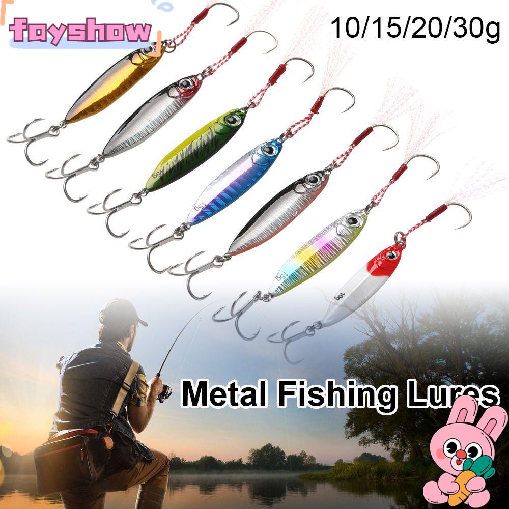 FAY Mồi Câu Cá Giả Bằng Kim Loại Lông Vũ Nhiều Màu Sắc