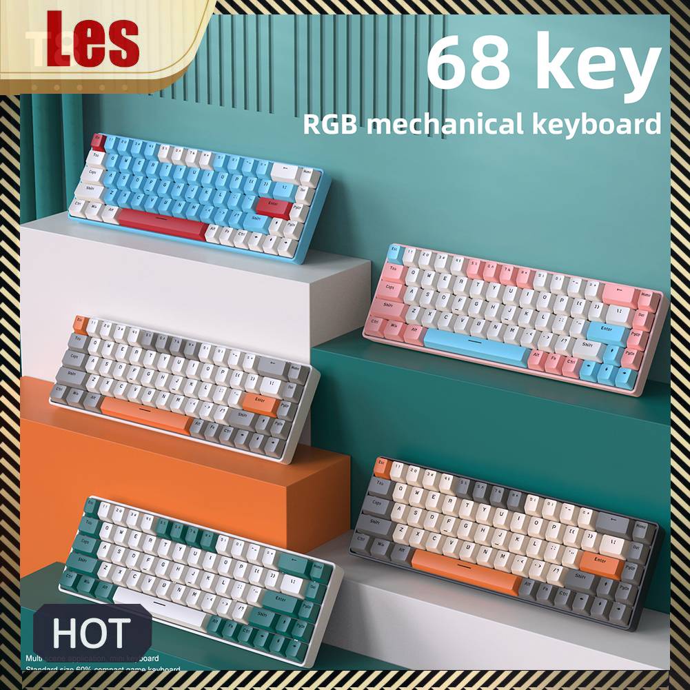 Bàn Phím Cơ Chơi Game T8 RGB Phát Quang Có Dây Dành Cho Máy Tính