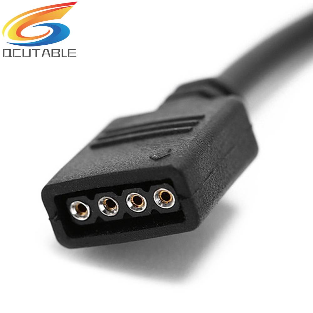 Cáp Nối Dài Đèn LED RGB 5050 3528 4Pin Màu Đen