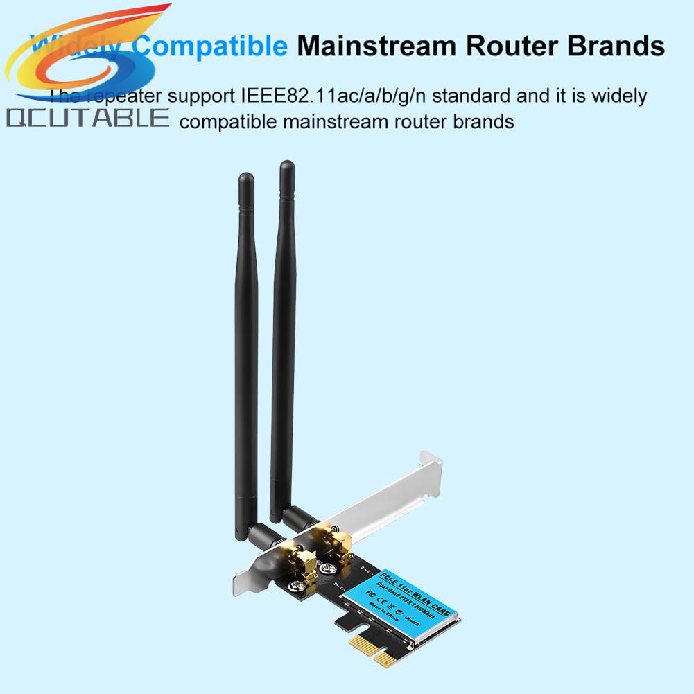 Thẻ Mạng Không Dây 2.4G / 5GHz 1200Mbps