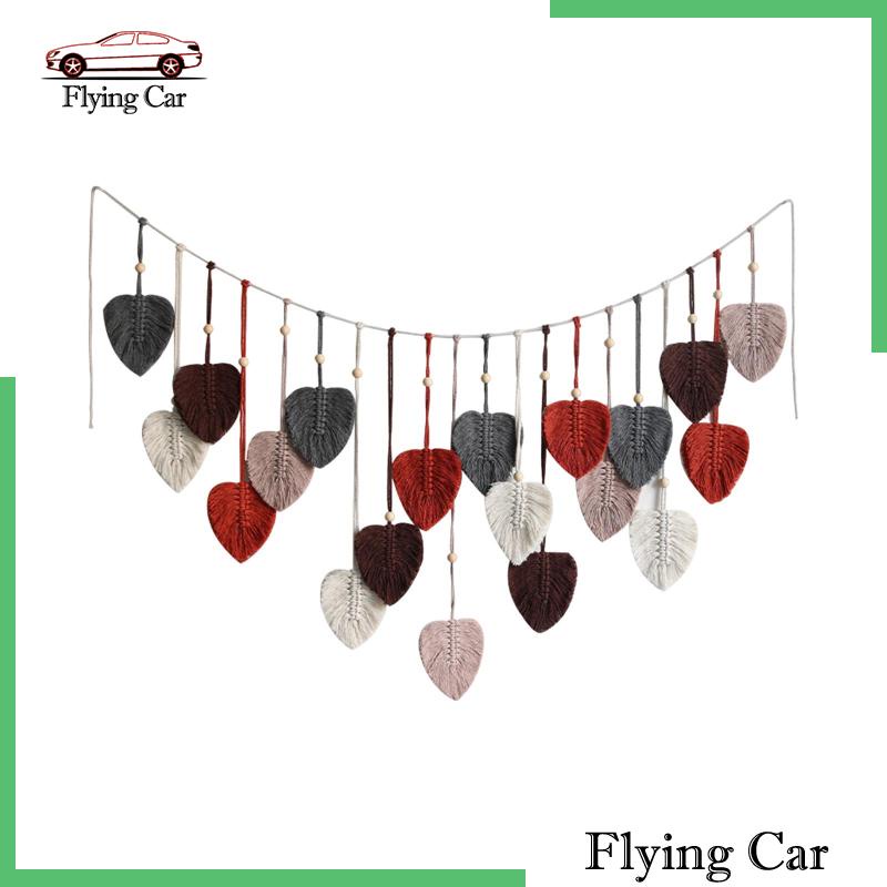 Thảm Dệt Lá Treo Tường Trang Trí Phong Cách Bohemian