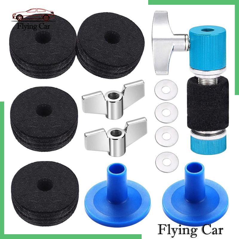 Set 13 Phụ Kiện Thay Thế Cho Tay Cầm Chống Rung Cymbal Có Đai Ốc Cánh Siêu Bền Lzdjfmy2