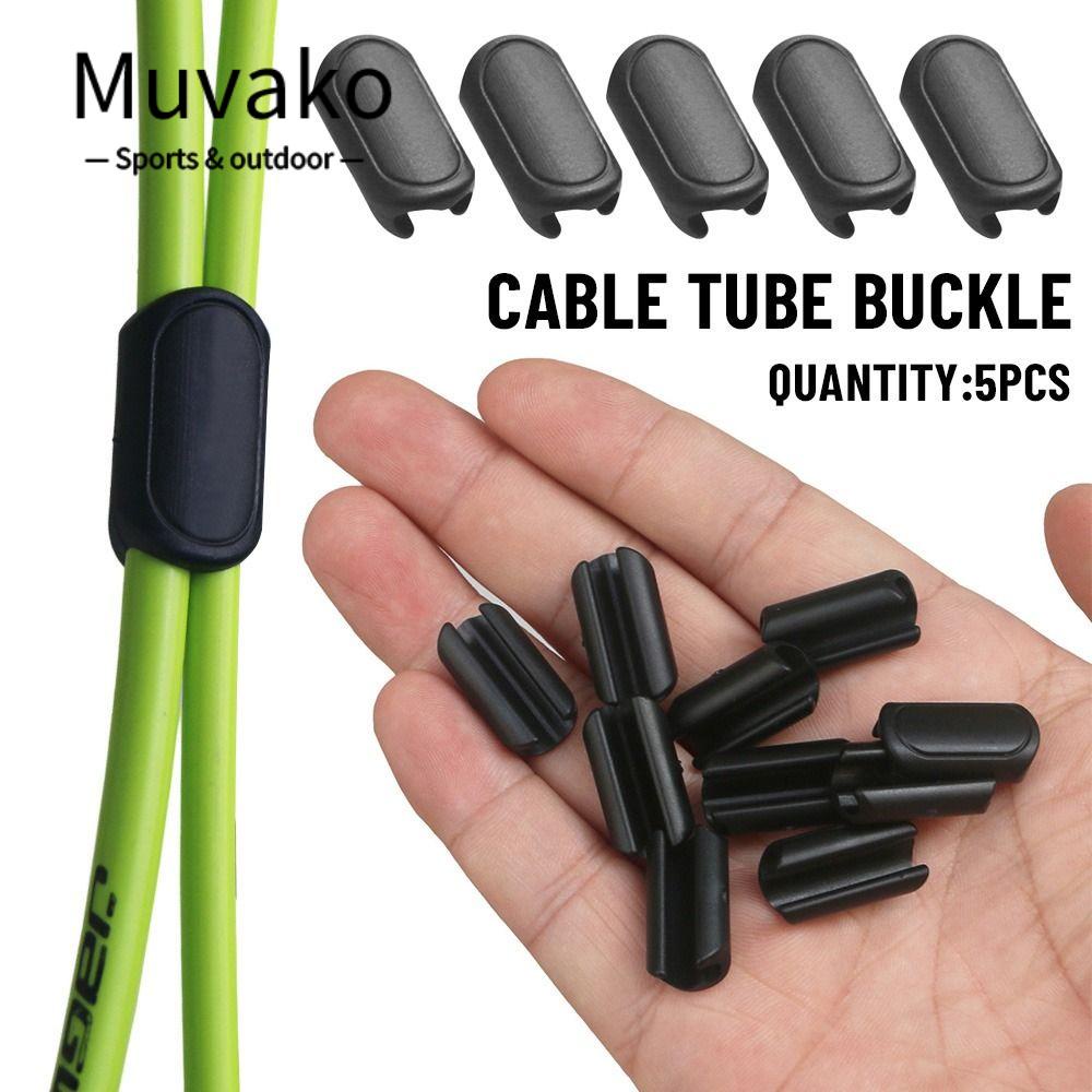MUVAKO Kẹp Cố Định Dây Cáp Màu Đen Chuyên Dụng Cho Xe Đạp