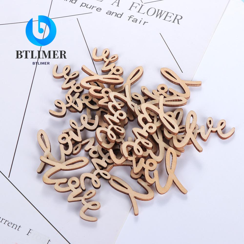 BTLIMER Bộ 18 Chữ Love Bằng Gỗ 55mm Trang Trí Tiệc Cưới / Valentine