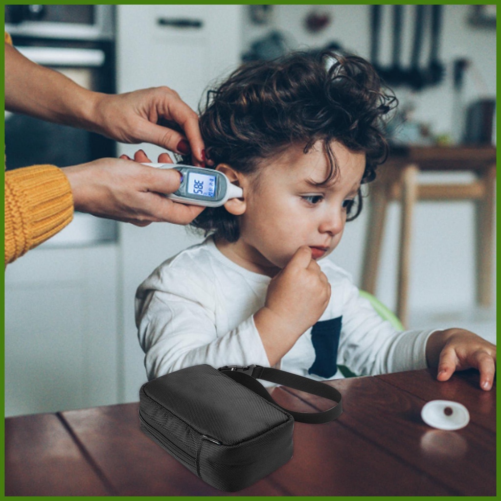 Ốp Hộp Đựng Nhiệt Kế Trán Chống Sốc Chống Thấm Nước Kèm Dây Đeo Tay Tiện Dụng Mang Theo Du Lịch