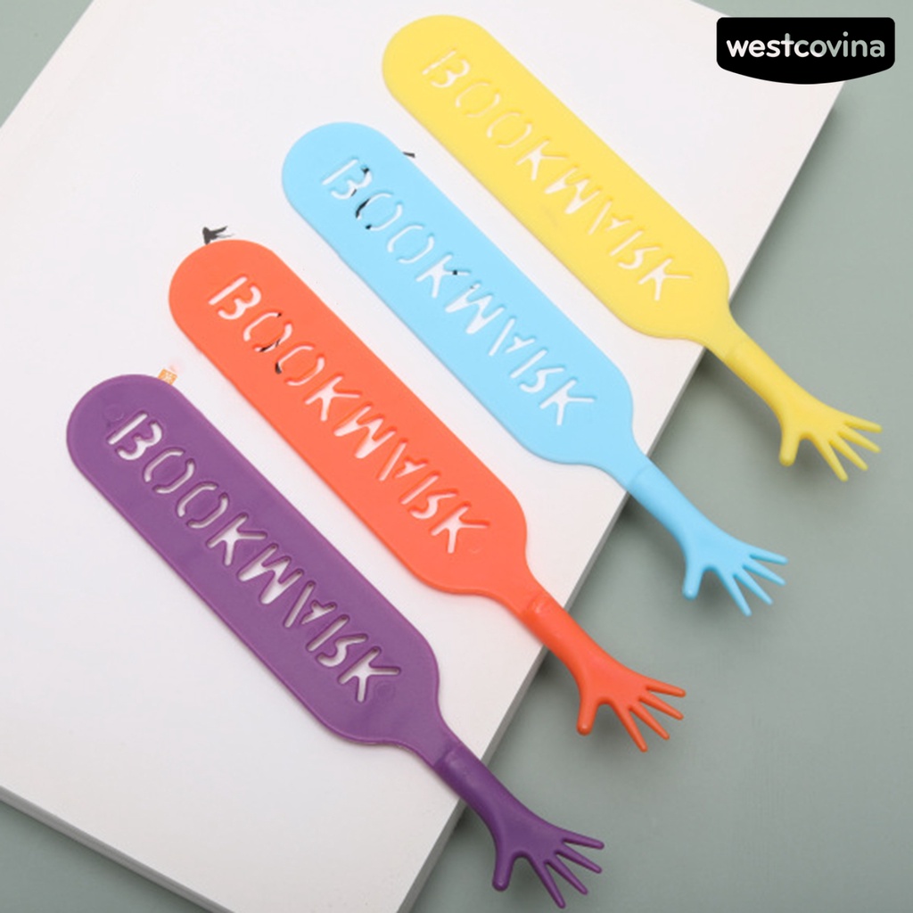 [WSTN] [WSTN]✎Bộ 4 Thẻ Đánh Dấu Sách Chống Trầy Thiết Kế Khoét Rỗng Trơn Làm Thủ Công Bề Mặt