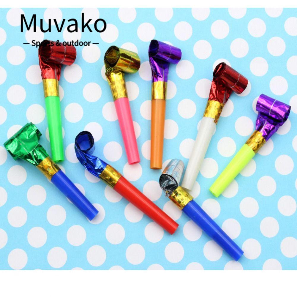 MUVAKO 100 Còi Thổi Tạo Tiếng Ồn Vui Nhộn |Giấy Ghi Chú Thiết Kế Dễ Thương Chuyên Dùng