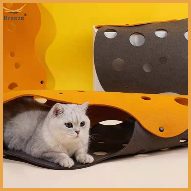 Đường Hầm Đồ Chơi Bằng Vải Nỉ Có Thể Tháo Rời Tương Tác Với Mèo Cưng Trong Nhà Diy