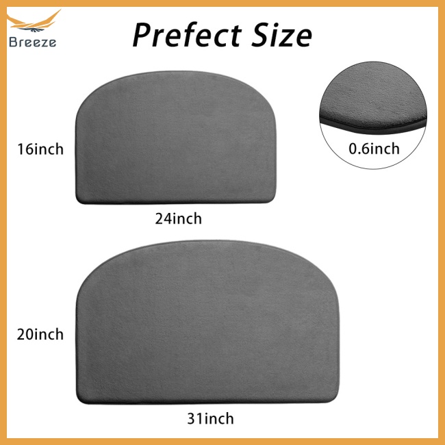 Thảm Lót Sàn Hình Tròn Thấm Hút Tốt Chống Trượt Nhanh Khô Tiện Dụng Cho Phòng Ngủ / Nhà Bếp / Phòng Tắm