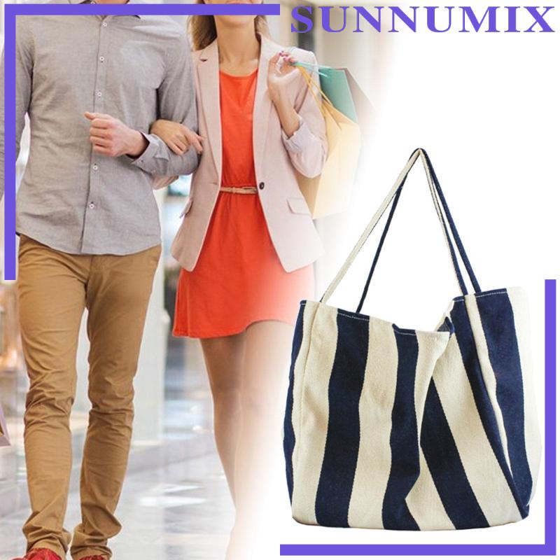 Túi Tote Vải Canvas Cỡ Lớn Thiết Kế Đơn Giản Thời Trang Đi Mua Sắm Hàng Ngày