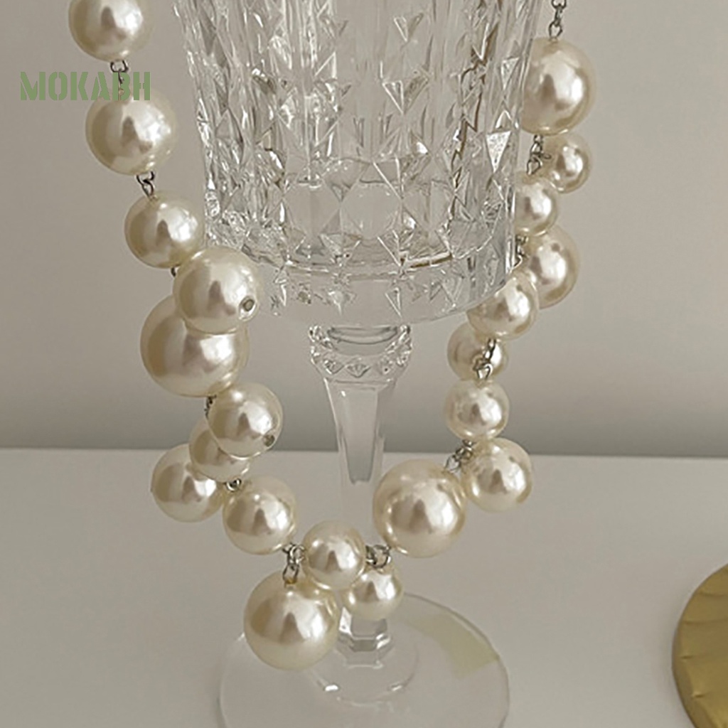 Vòng Cổ Chuỗi Hạt Ngọc Trai Giả Cao Cấp Thời Trang Dành Cho Nữ