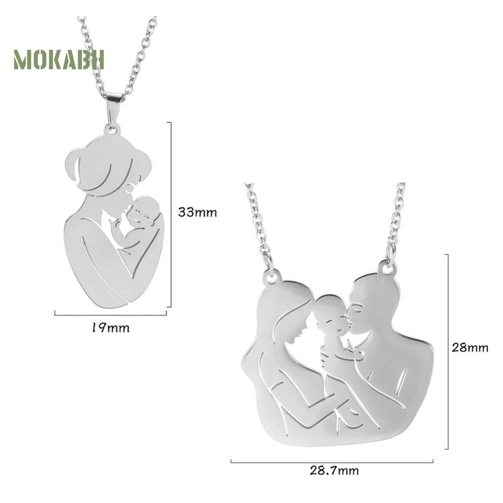 [Mok Abh] Vòng cổ Mạ Điện Họa Tiết Tinh Tế Bắt Sáng Dùng Làm Quà Tặng Sinh Nhật Thời Trang Cho Bé