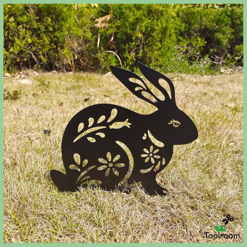 Mô Hình Thỏ Điêu Khắc Sống Động Như Thật Trang Trí Sân Vườn