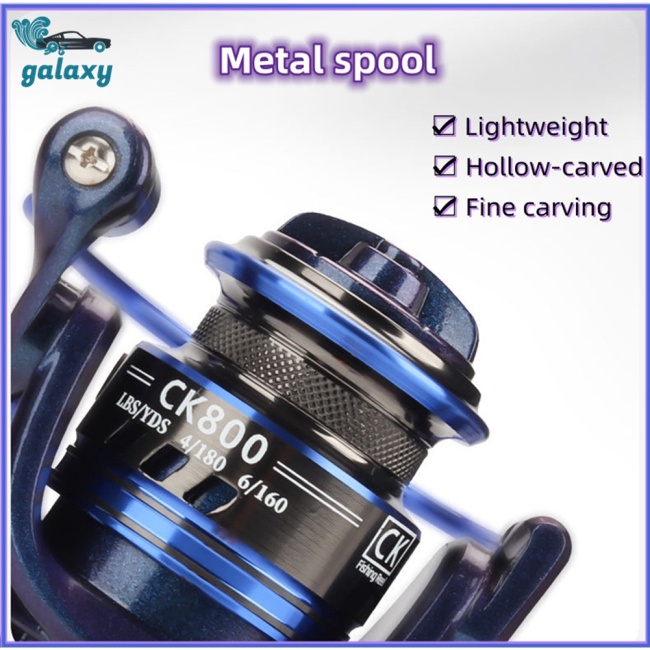 Máy Câu Cá Mini galaxy Ck800 12 + 1bb 5.1: 1 Tốc Độ Cao