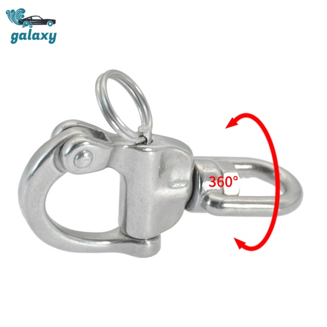 Móc Khóa Xoay 360 Độ galaxy 70mm Bằng Thép Không Gỉ 316 Tháo Gỡ Nhanh