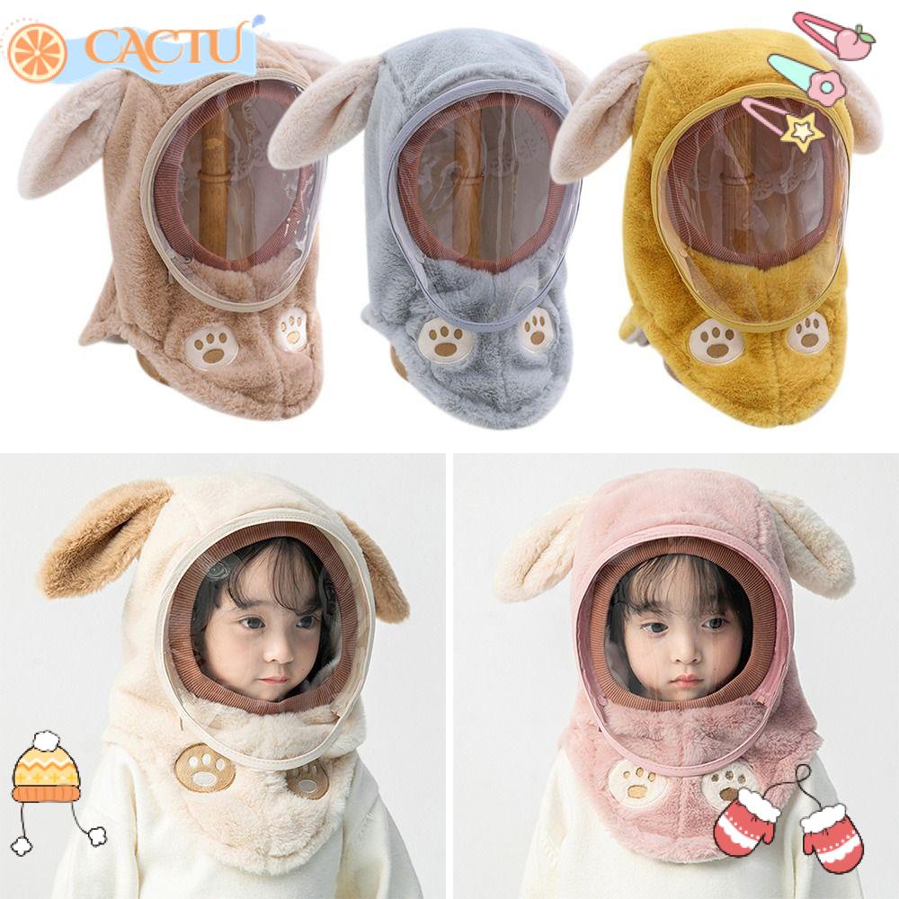 CACTU Mũ Trùm Tai Giữ Ấm Mùa Đông Chất Liệu Dày Dặn