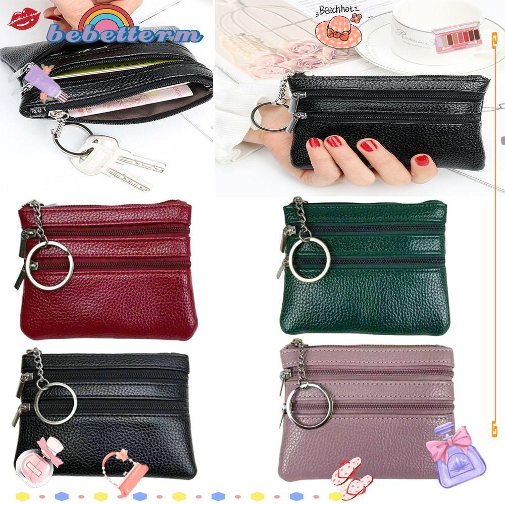BEBETTERM Ví Đựng Tiền / Thẻ Kèm Móc Khóa Thời Trang Cho Nam Và Nữ
