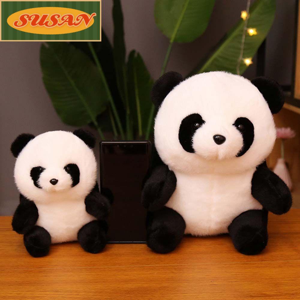 SUSANS Thú Nhồi Bông Hình Gấu Trúc Hoạt Hình Dễ Thương