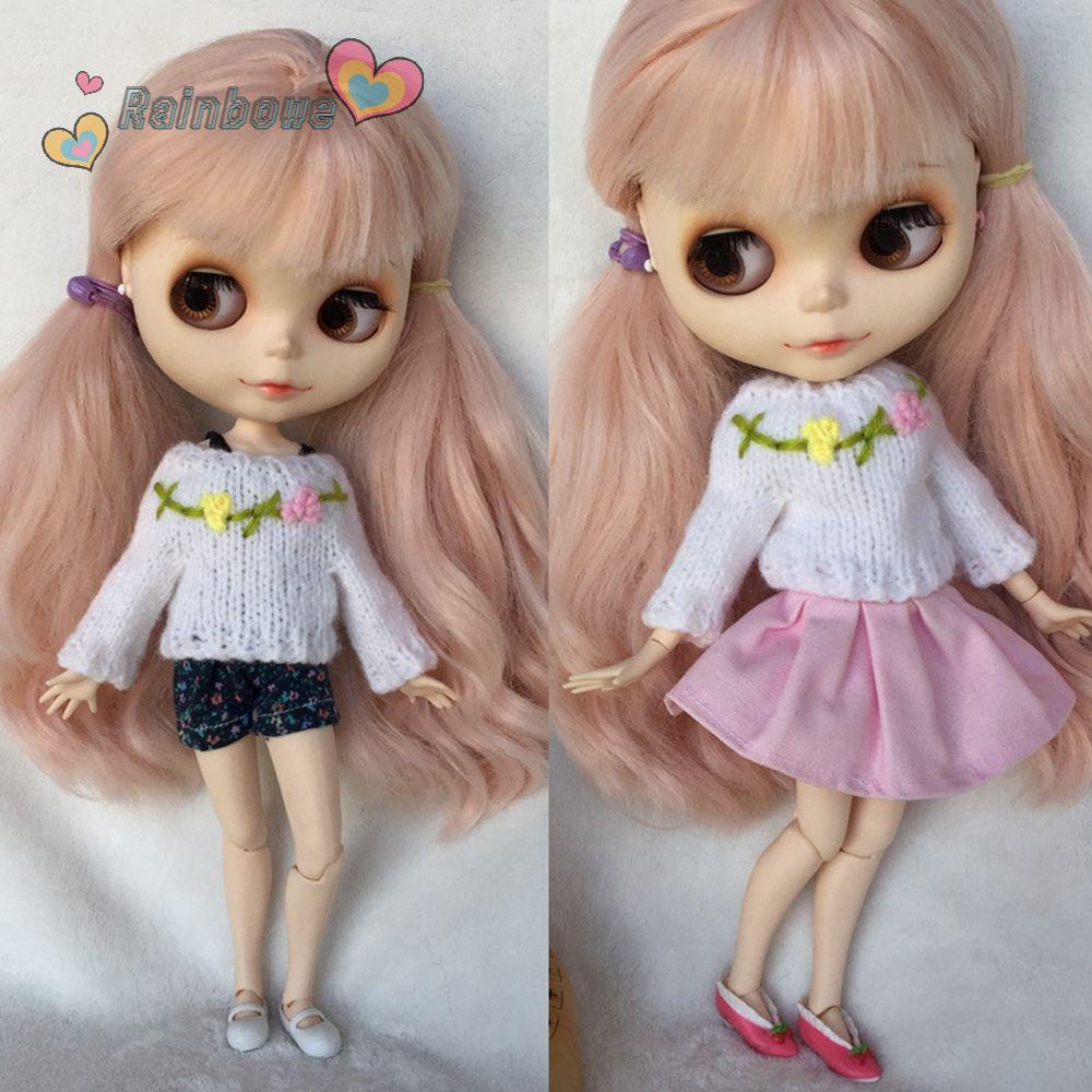 RAINBOW Áo Sweater Dệt Kim Thủ Công Nhiều Màu Sắc