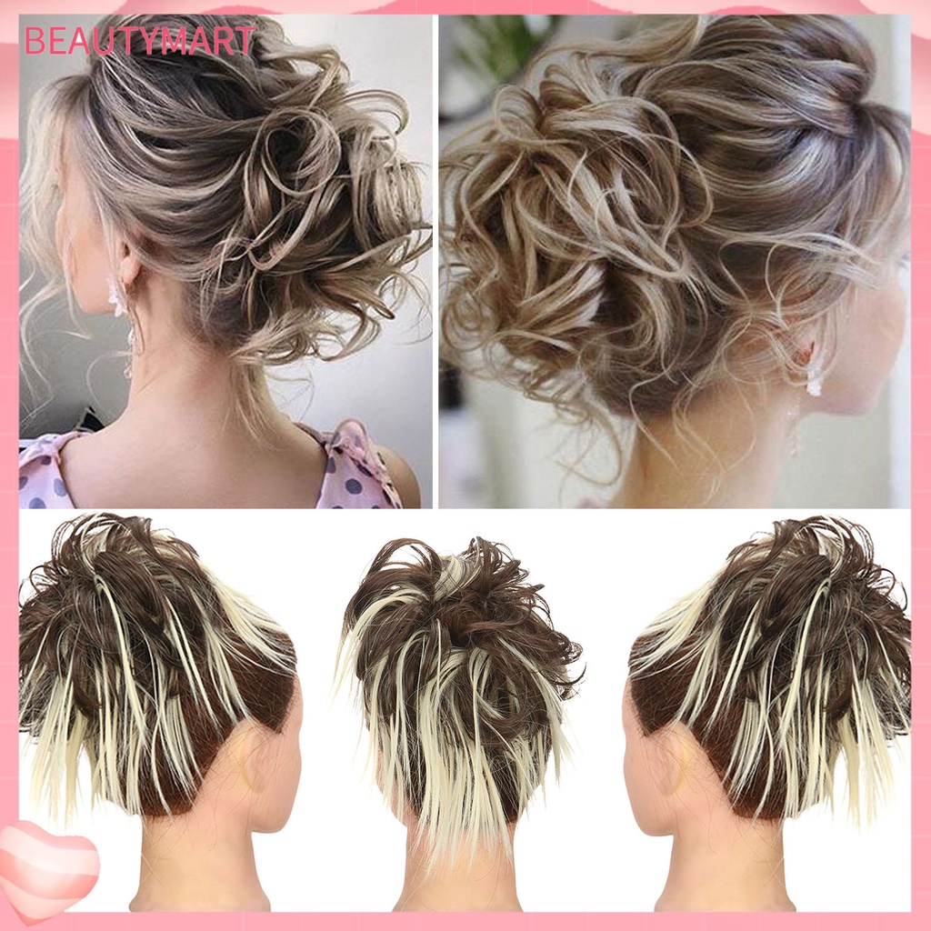 [beautymart] Tóc Giả Thắt Bím Đuôi Ngựa Giả Bằng Lụa Phồng Tự Nhiên Tinh Tế Thời Trang Cho Nữ