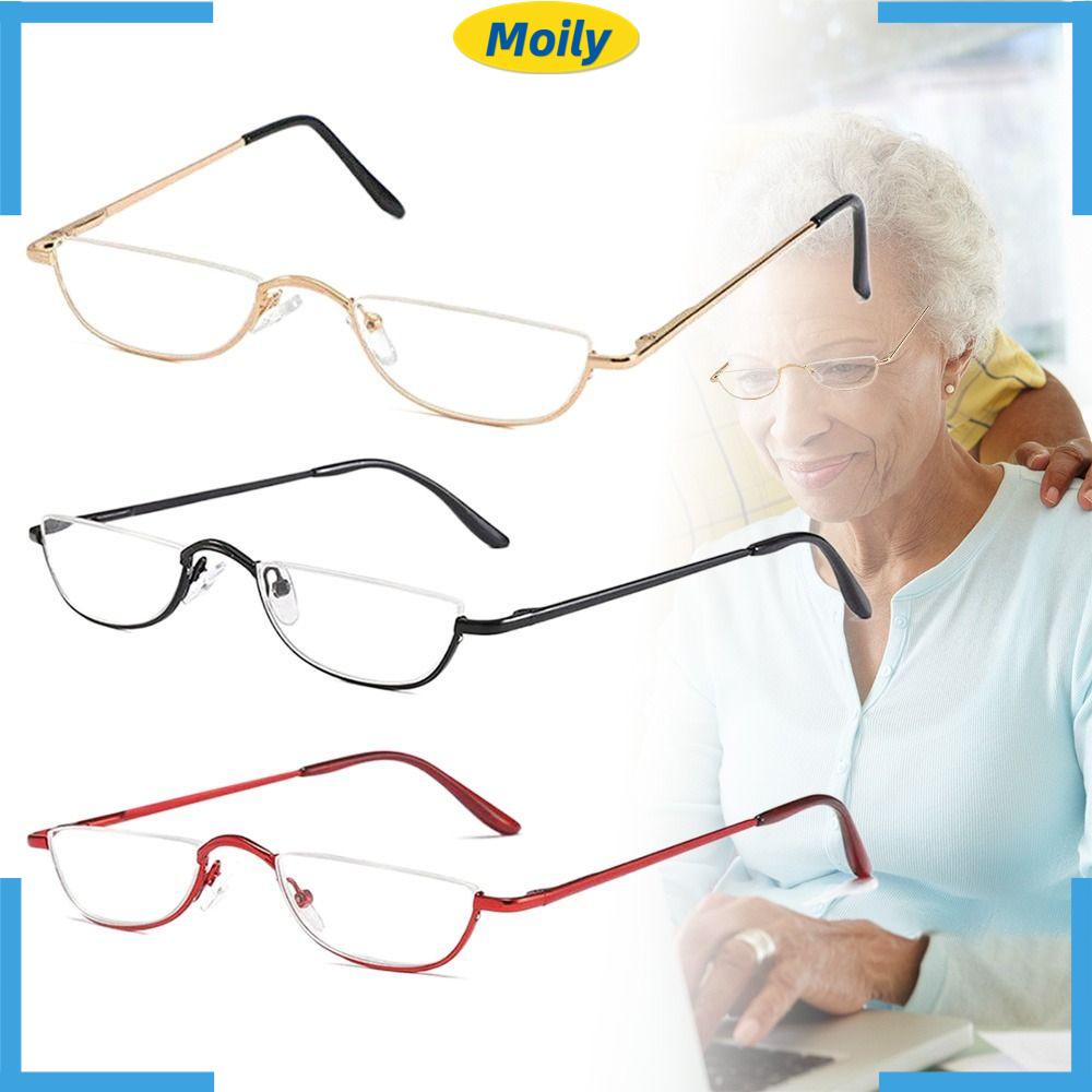 MOILYVN Kính Đọc Sách Nửa Gọng Nhựa Siêu Nhẹ Linh Hoạt