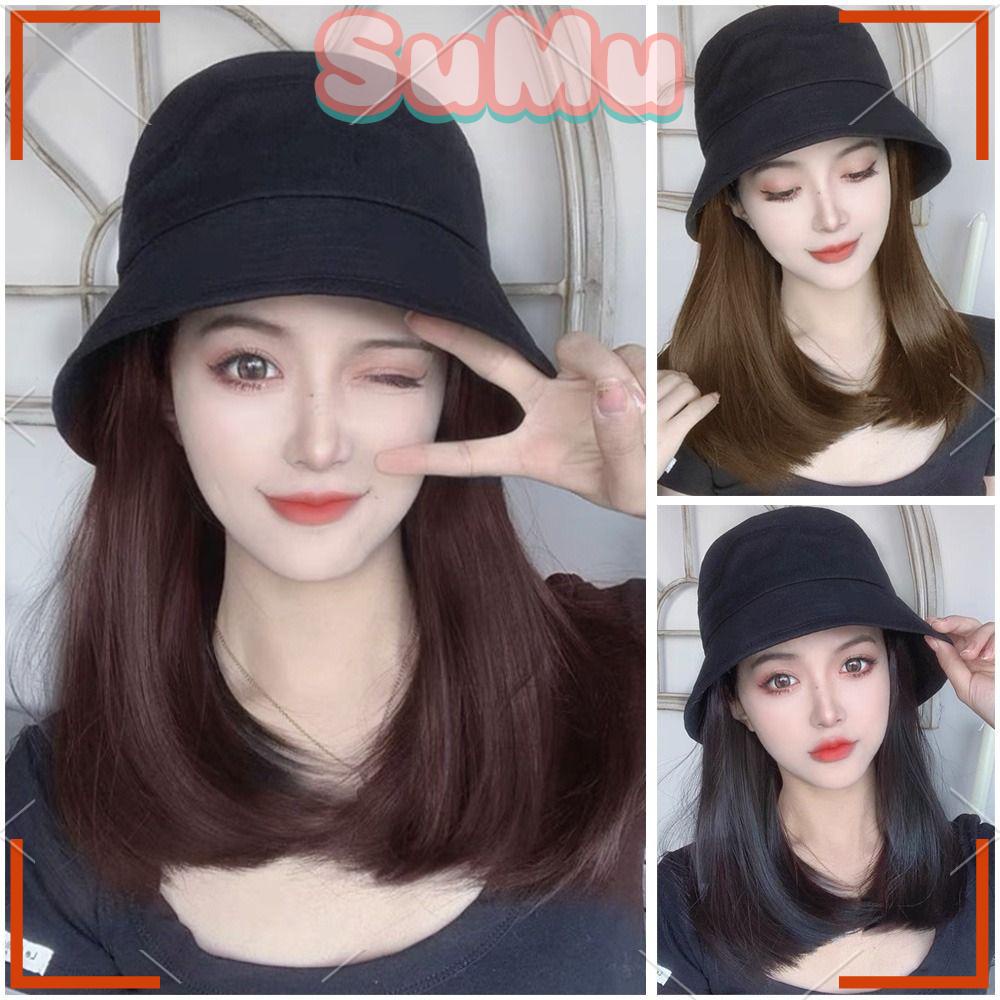 SUMU Bộ Tóc Giả Dài Thẳng Bằng Sợi Tổng Hợp Có Thể Điều Chỉnh Dành Cho Nữ