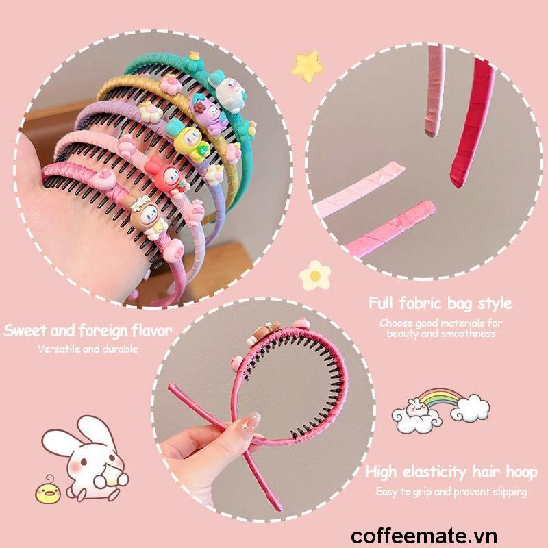 ⚡Băng Đô Cài Tóc Hình Chiếc Răng Nhiều Màu Sắc Dễ Thương Cho Bé Gái