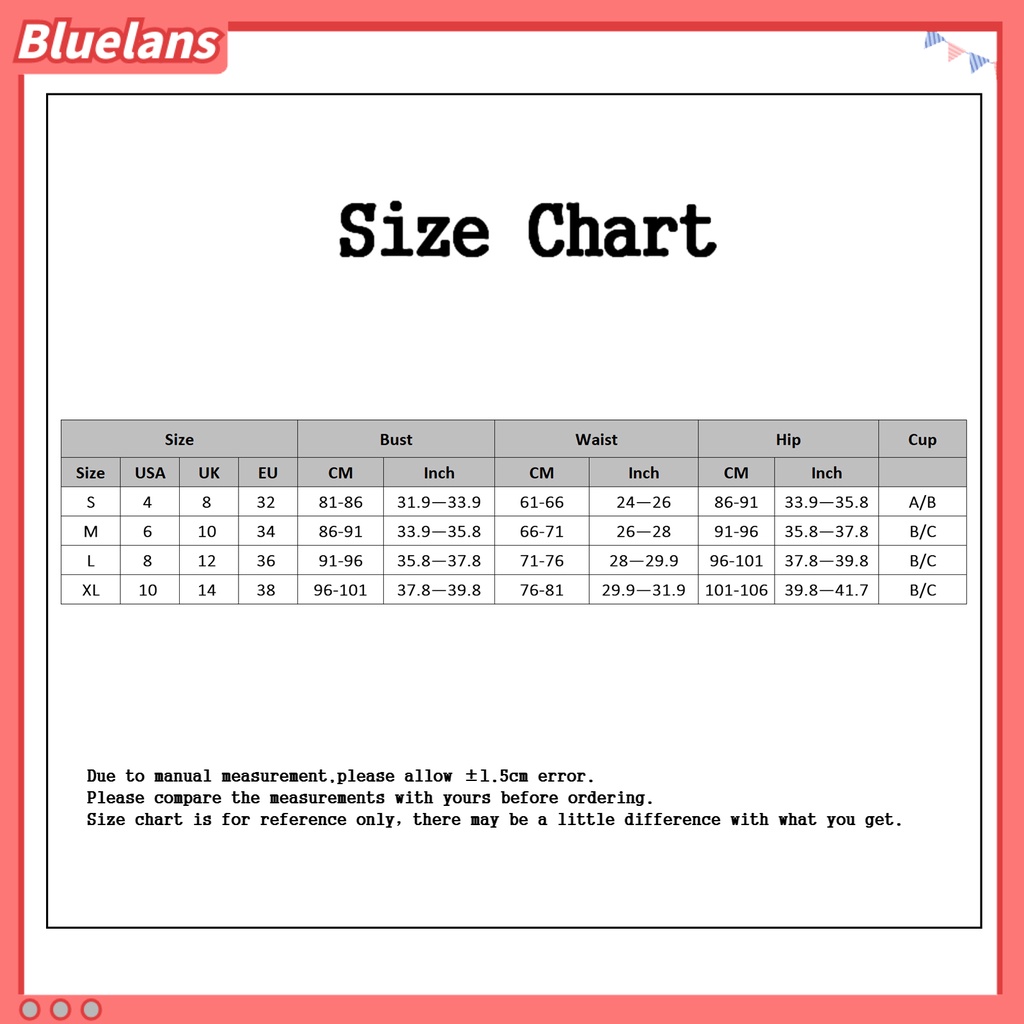 [BLS] Bộ Đồ Bơi Bikini Hai Mảnh Có Đệm Ngực Lưng Cao In Họa Tiết Lá Cây Dành Cho Nữ Hoạt Động Dưới Nước