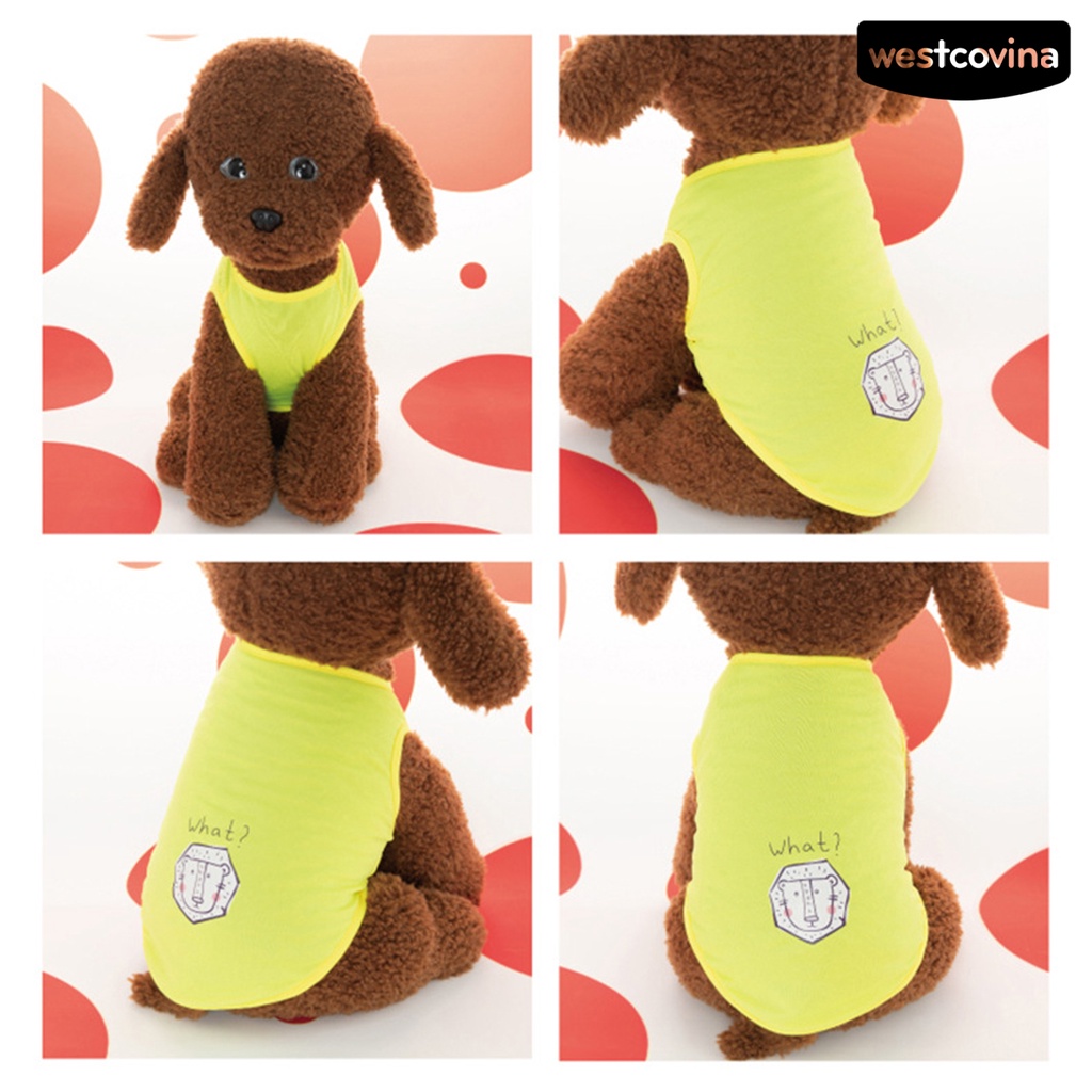 [COD]♞Áo Thun Polyester Mỏng Thoáng Khí In Họa Tiết Thời Trang Mùa Hè Cho Cún Cưng