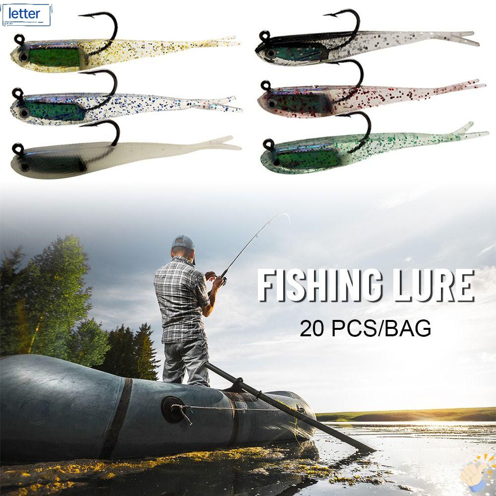 LET Set 20 Mồi Giả Nhử Cá 7.5cm 2.3g Bằng Nhựa