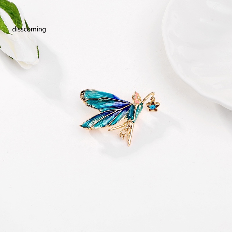 Áo Thun In Hình SL SL SL SL Thời Trang Cá Tính| Trâm Cài Áo Hình Đôi Cánh Thiên Thần Sáng Tạo Cao Cấp