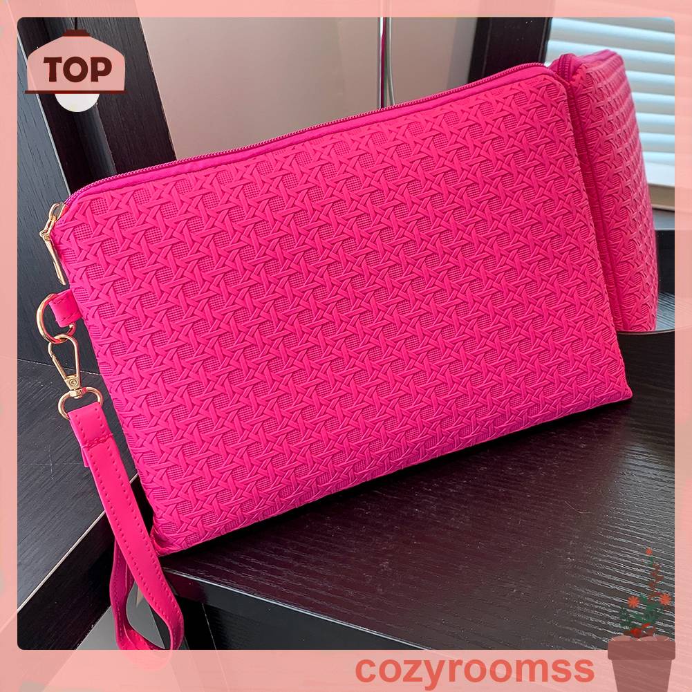 Ví Da PU Đeo Chéo Ngăn Đựng Thẻ Sức Chứa Lớn Thời Trang Cho Nữ