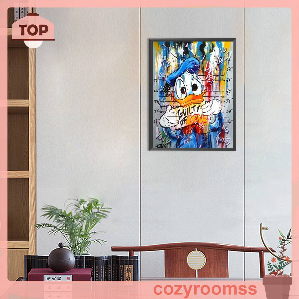 Bộ Tranh Đính Đá 5D Họa Tiết Hoạt Hình Độc Đáo DIY Dùng Trang Trí Nhà Cửa