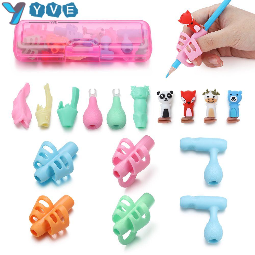 YVE Tay Cầm Gắn Bút Chì Viết Dễ Thương Tiện Dụng Cho Học Sinh
