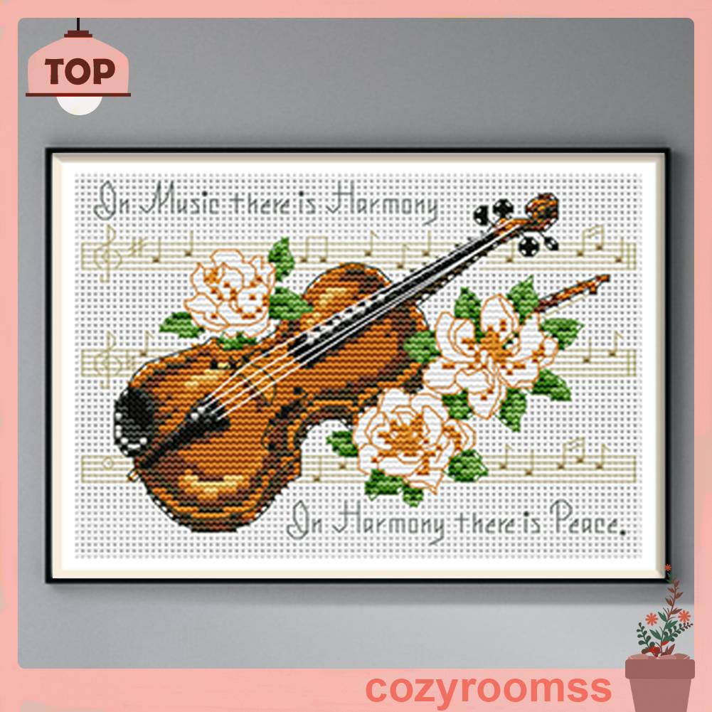 Bộ Tranh Thêu Chữ Thập 11CT Hình Đàn Violin