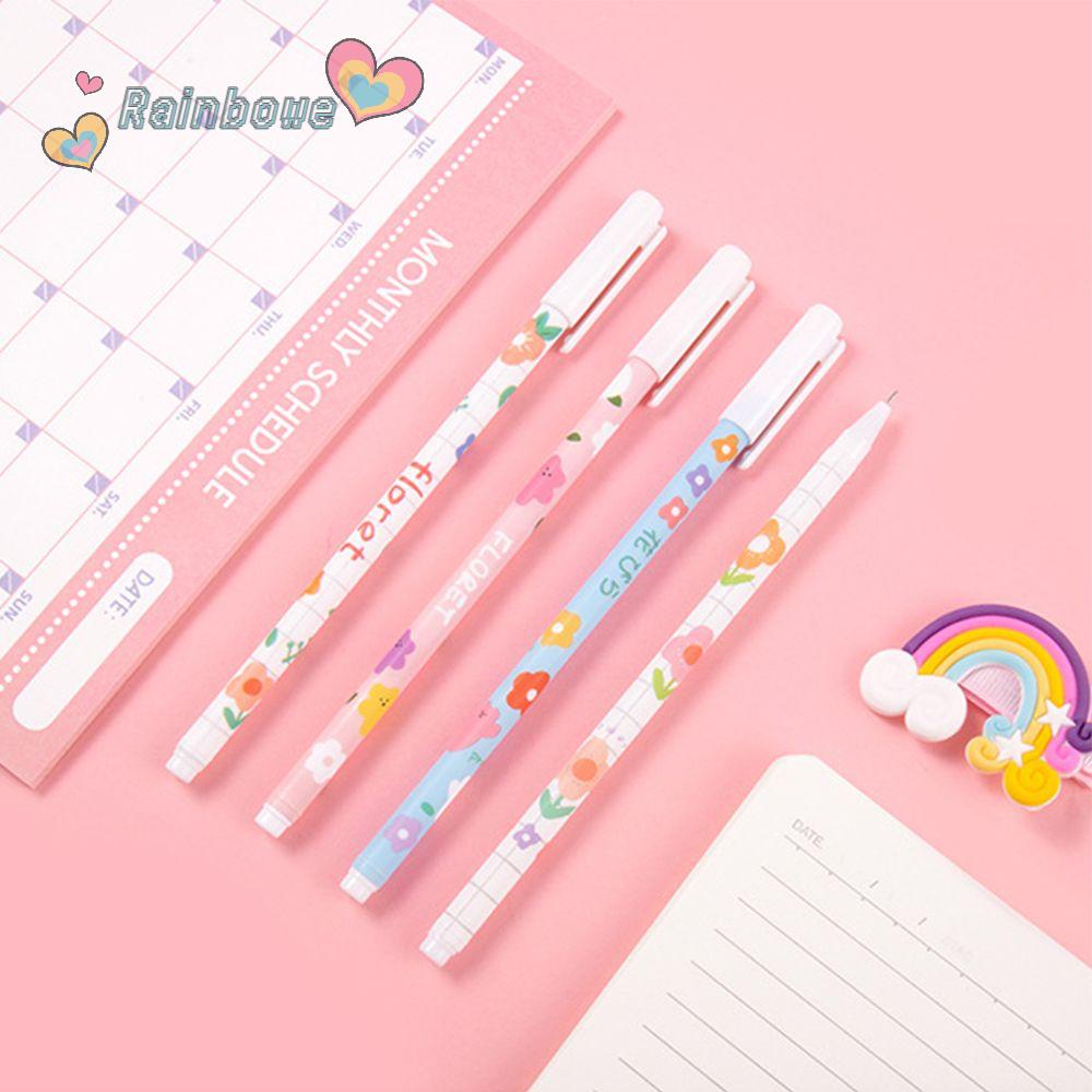 RAINBOW Bút Mực Đen Thiết Kế Sáng Tạo Dễ Thương