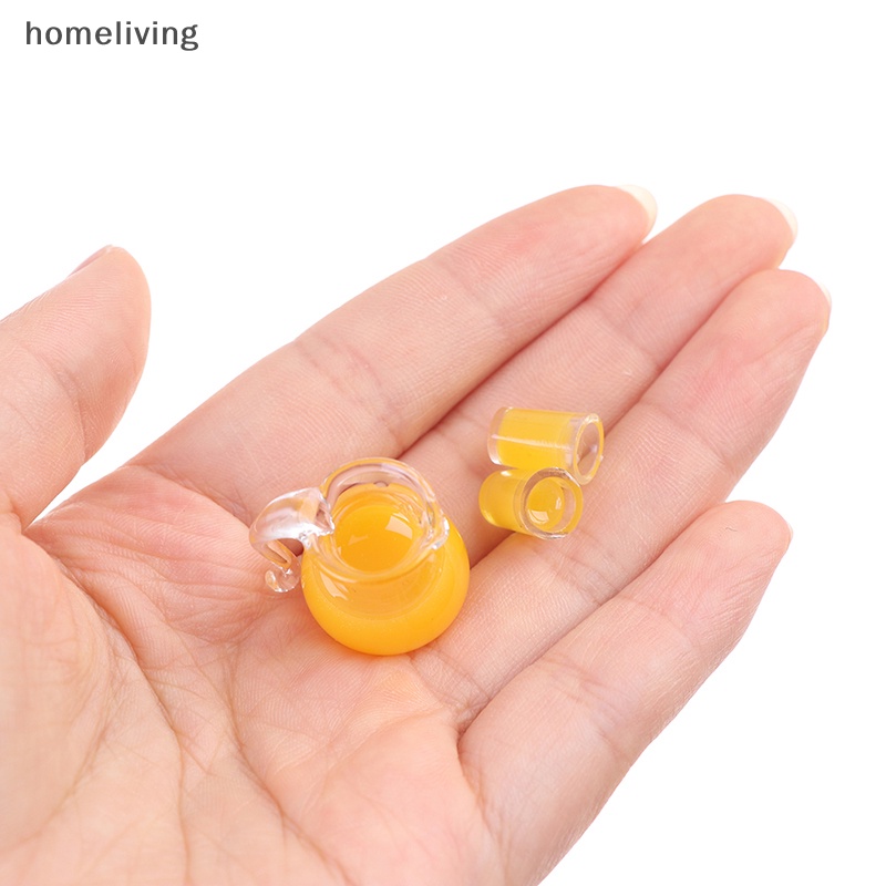 Set 3 Bình Nước Ép Trái Cây Mini Trang Trí Nhà Búp Bê