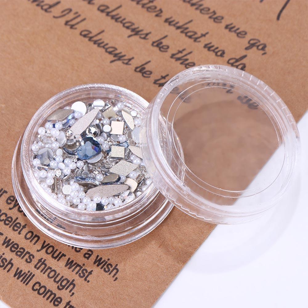 LOMBARD Hạt Thép Lấp Lánh Dùng Trang Trí Móng Tay Nghệ Thuật DIY