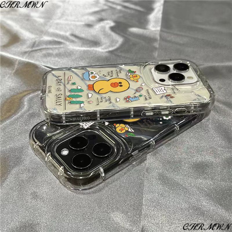 Ốp Điện Thoại Mềm Trong Suốt In Hình Chú Vịt Vàng Dễ Thương Cho iPhone14promax 1312 / 11 7 / 8plus xr / sins PHVA
