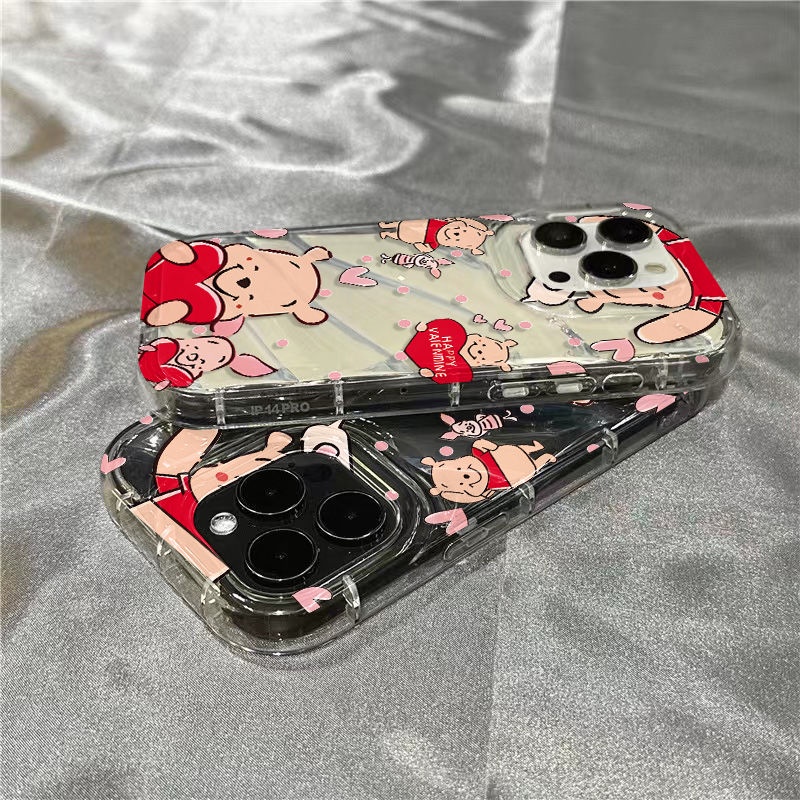 Ốp Điện Thoại Mềm In Hình Gấu Pooh / Pigeto / Pigeto / 7Plus 1312 / 11 Xr8 / iPhone14promax