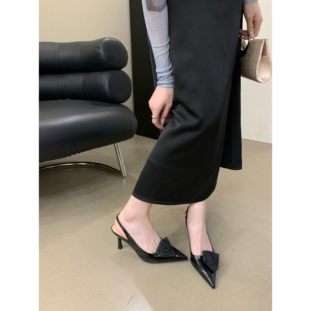 Sandal Cao Gót Mũi Nhọn Thiết Kế Mới Thời Trang Mùa Hè 2023 Dành Cho Nữ