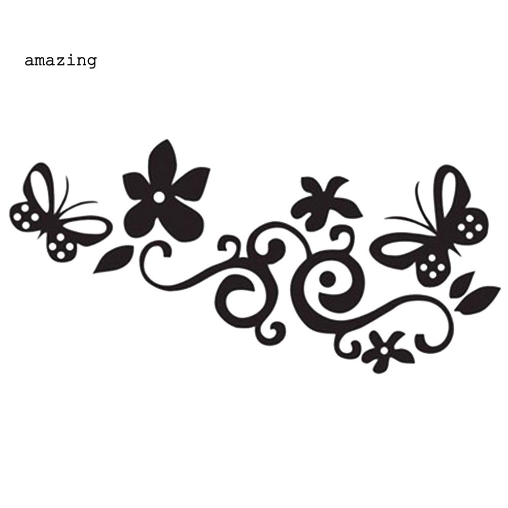 Miếng Dán Phản Quang Hình Hoa Bướm Trang Trí Ván Trượt / Xe Hơi Thời Trang