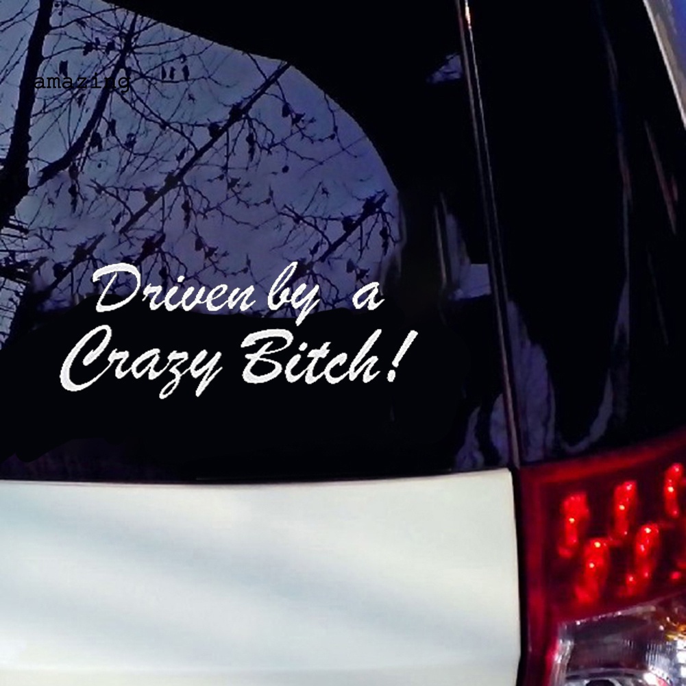 Miếng Dán Phản Quang In Chữ Vui Nhộn Trang Trí Thân / Cửa Sổ Xe Hơi