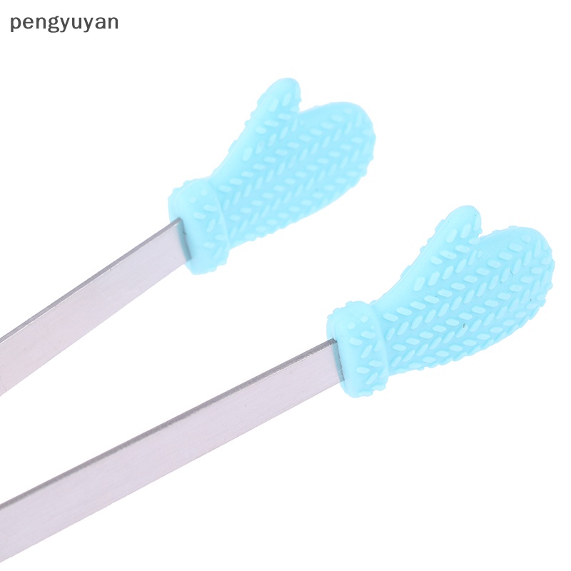 Set 3 Kẹp Đá Bằng Silicone Và Thép Không Gỉ Bền Bỉ Tiện Lợi Dành Cho Nhà Bếp